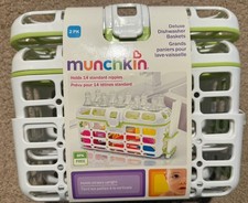 Munchkin High Capacity Deluxe Dishwasher Basket, Large, Colors May Vary