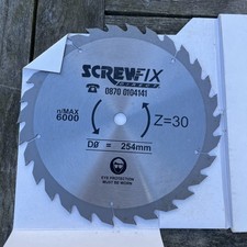 1 x Screwfix Circular Saw Blades 254mm x Z-30 Unused