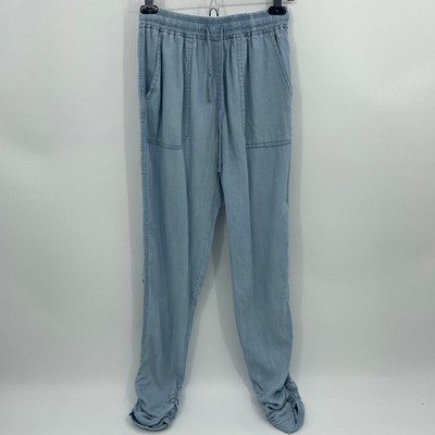 New THREAD & SUPPLY Casual Pant Women's Size XS Chambray Ruched Jogger High Rise