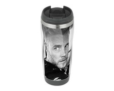 Gary Barlow BW - Travel Mug Thermal Insulated Stainless Steel Coffee Cup