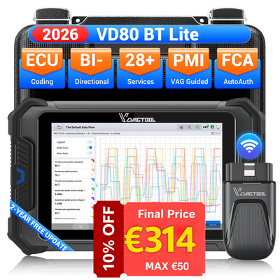 2026 VDIAGTOOL VD80 BT Lite OBD2-Scanner Alle Fahrzeugsysteme Kfz Diagnosegerät