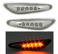 LED Seitenblinker Set FüR BMW 3Er E46 2001- + X3 E83 In Klarglas Chrom + Rahmen