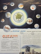 Blaw-Knox Pittsburgh PA Soy Bean Products Planetary System WWII Print Ad 1945