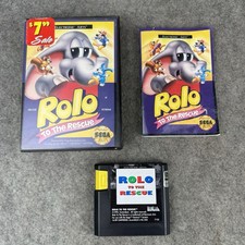Rolo to the Rescue (Sega Genesis, 1992) CIB Complete In Box
