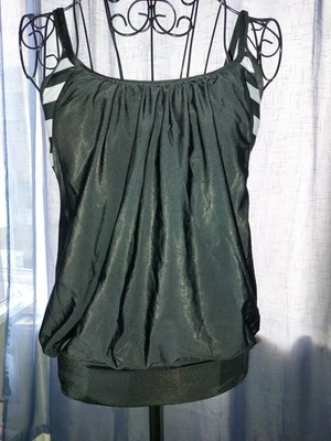 Octopus Damen Tankini schwarz-weiß gestreift Größe 44 Spaghettiträger - Bild 1 von 4