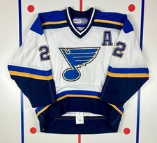 Al Macinnis St. Louis Blues CCM Authentic NHL Hockey Jersey Size 56