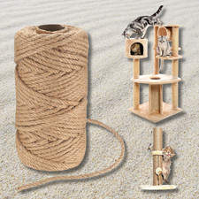 Natural Jute Twine Hemp Rope 164 Feet 6mm 1/4 Inch Hemp Rope Soft Durable