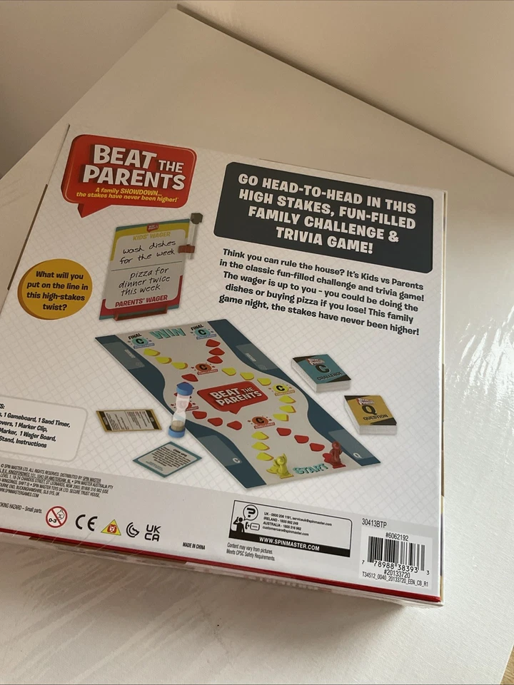 Beat the Parents - A Family Showdown. Spin Master Board Game. New Sealed Gift - Image 2 of 2