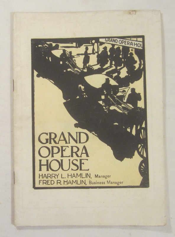1903 GRAND OPERA HOUSE Playbill, Chicago -- VIOLA ALLEN -- Racist BUTTER-NUT Ad