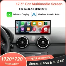 Car Multimedia Display for Audi A1 2012-2018 12.3'' Linux Screen with Carplay