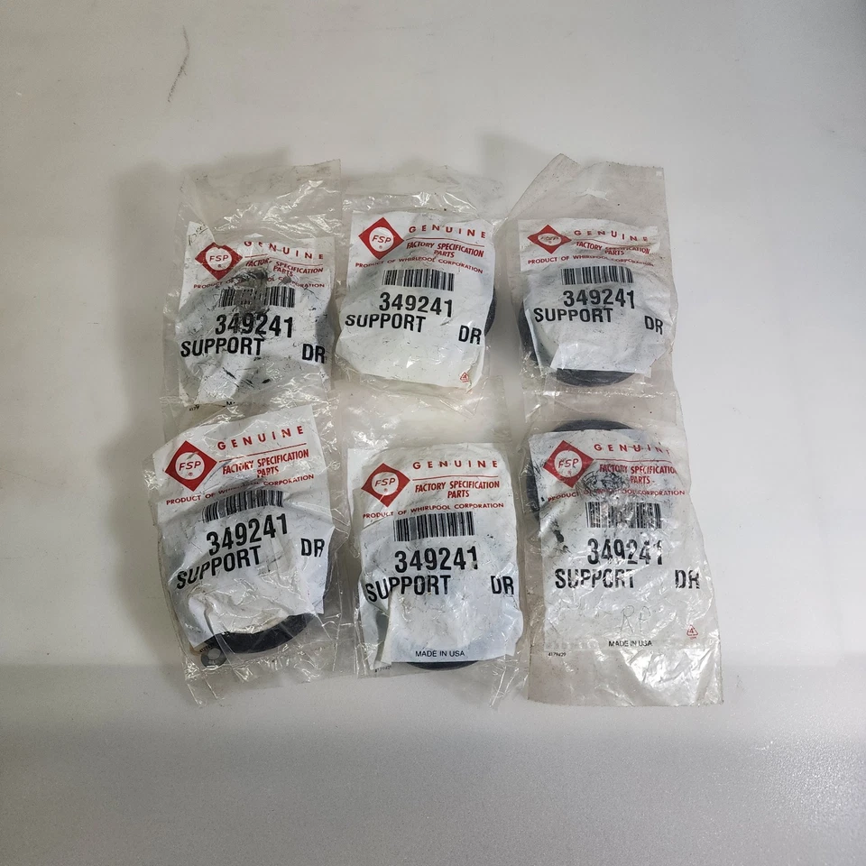 Lote de 6 FSP Whirlpool secadora rueda de tambor 349241... PIEZA ORIGINAL DE FÁBRICA...NUEVA Foto 3 de 3