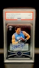 Luke Kuechly 2012 Topps Chrome #45 RC AUTO PSA 9 HOF Rookie Football Card!