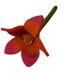 LOVEVERY "The Helper" Felt Flowers in a Row Orange Pink Flower Replacement Only