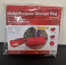NEW Simple Living Solutions All Purpose Storage Bag For Holiday Decor Red 35gal