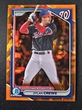 2024 BOWMAN CHROME SAPPHIRE EDITION PROSPECTS 193 DYLAN CREWS ORANGE /25