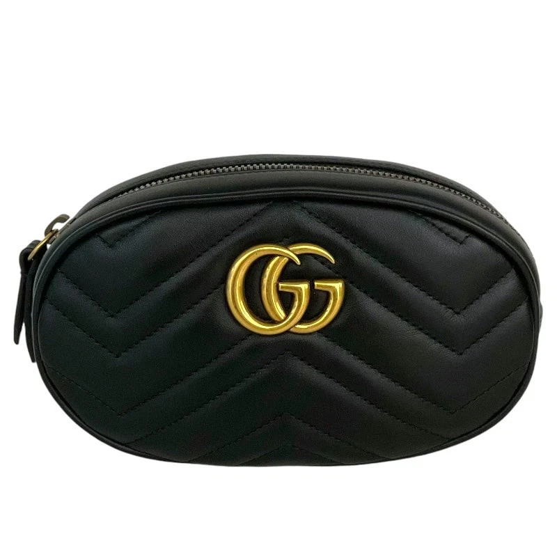 Sac ceinture GUCCI GGMarmont 476434 noir/GD Hardware #2508