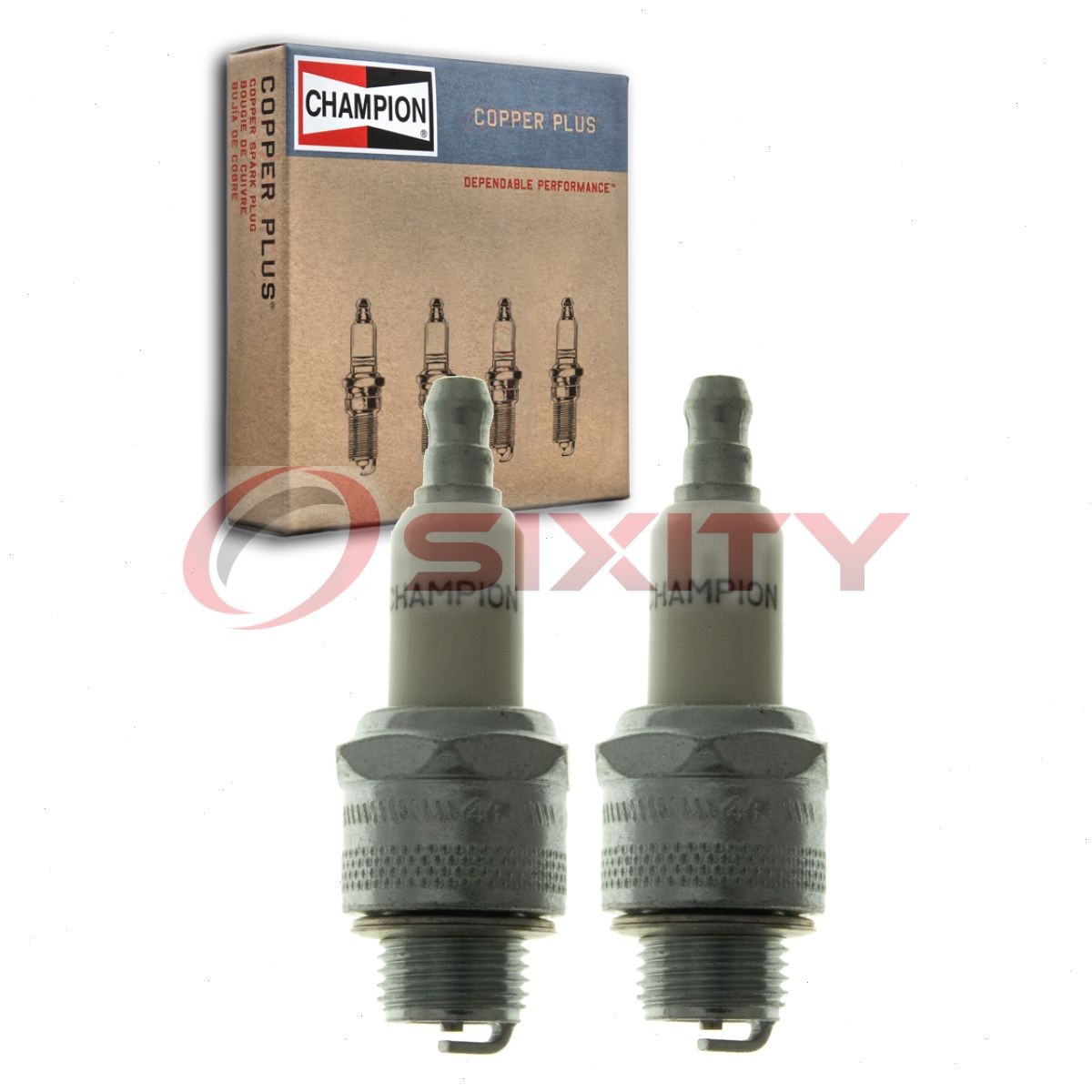 2 pc Champion Copper Plus 856 Spark Plugs for RJ17LM BR4LM 96834 4133 rk