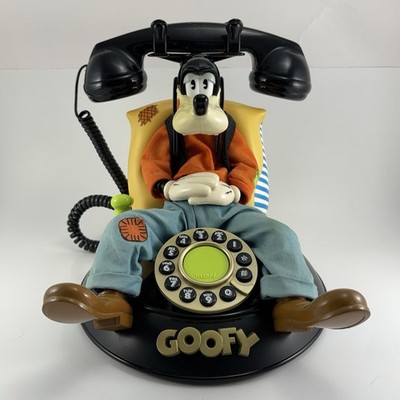 VTG 1990s GOOFY Animated Landline Telephone - TESTED WORKS! - Disney Phone