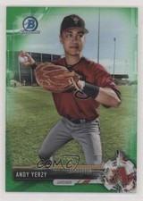 2017 Bowman Chrome Prospects Green Refractor 52/99 Andy Yerzy #BCP185 b9e