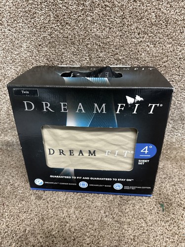 Dream Fit 4 Degree Twin Sheet Set Truffle 100% Cotton 400TC New - Picture 3 of 4