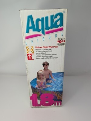 Aqua Leisure Deluxe Rigid Wall Pool 1997 6ft VTG NOS Brand New