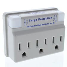 Eagle Surge Computer Gray 3-1 Full Protection Adapter 15A 125V 2P3W 1183CG-K