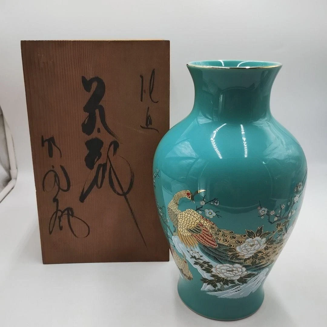 陶瓷金色后1940 年日本花瓶| eBay