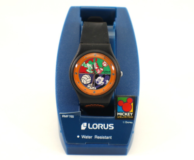 #ad Lorus Mickey Mouse Watch VOLLEYBALL Tuff Mickey Disney Vintage Collectible box $55.50
