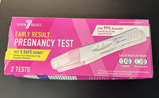 BRAND NEW--SEVEN SELECT Early Result Pregnancy Test, 2 Tests Exp. 2027-11-30
