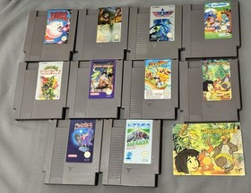 Nintendo NES Spiele Sammlung - 10 Spiele - Kirby`s Adventure - Turtles 2 Top Gun