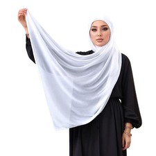 Womens Viscose Rayon Cotton Hijab Fashion Scarf Large Head Wrap