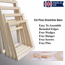 Stretcher Bar Kit Frame For Paint by Number Oils Canvas Print Wall Art 16" x 20"