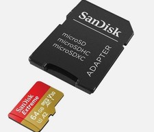 San Disk Extreme MicroSD SDHC SDXC 64GB