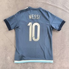 Argentina 2015-17 Adidas away Lionel Messi football jersey shirt size M