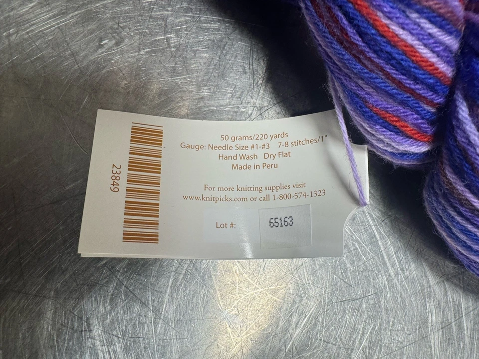 Knit Picks Memories Red Hat 100% Merino Wool 2 Skein Lot - Image 3 of 3