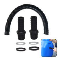 Water Butt Connector Pipe Link Kit Downpipe Rain Barrel Connecting Hose Kit 25mm