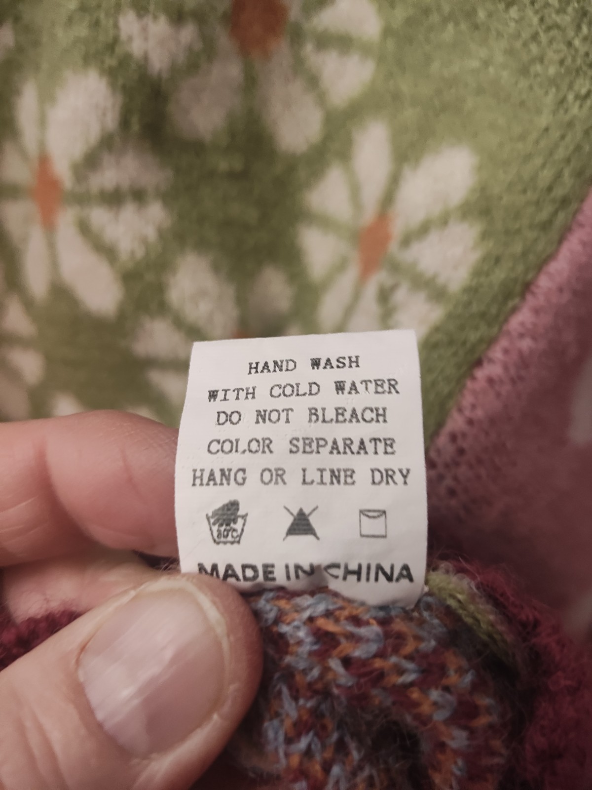 Debut Multi Patterned Plum Button Cardigan Size S - image 12