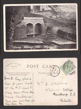 1906 KEVII Tutshill Chepsow Cancels on Upway Wishing Well Weymouth Postcard