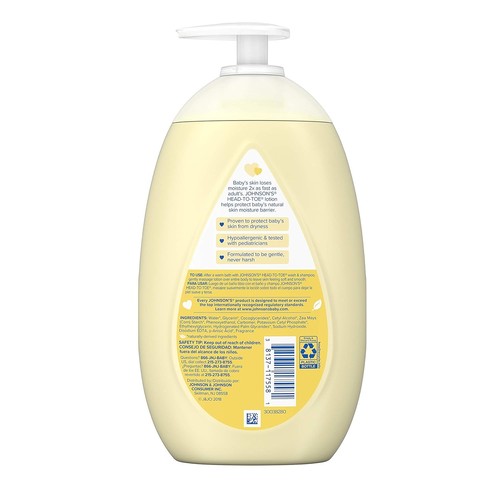 Johnson's Baby Lotion Coconut Oil 16.9oz 3 Pack Moisturizing 24Hr Care