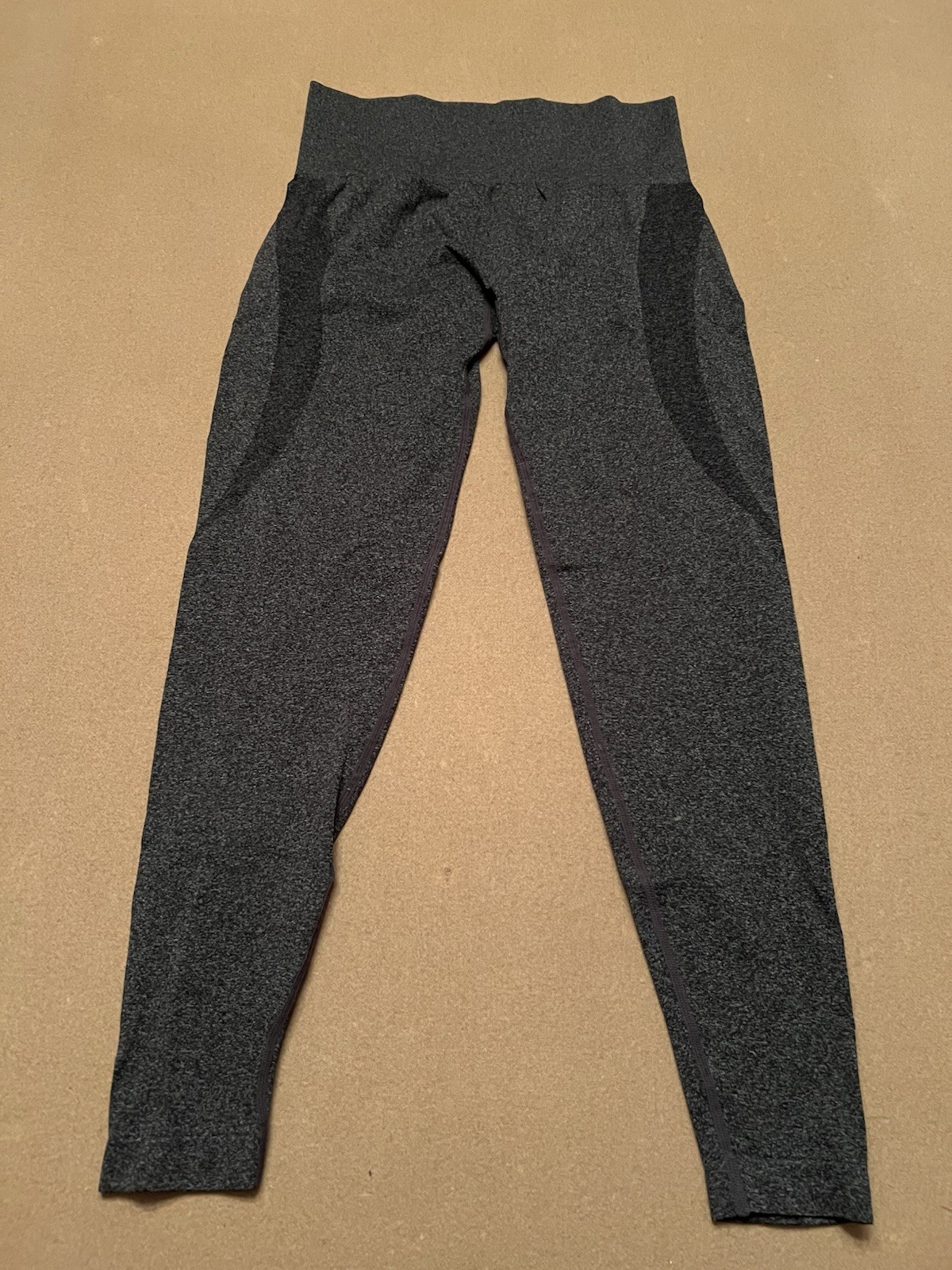 Women’s Seamless Solid Grey High-waisted Leggings… - image 1