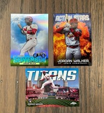 Jordan Walker Topps Chrome Refractor All Stars And Titans W Bowman September Lot