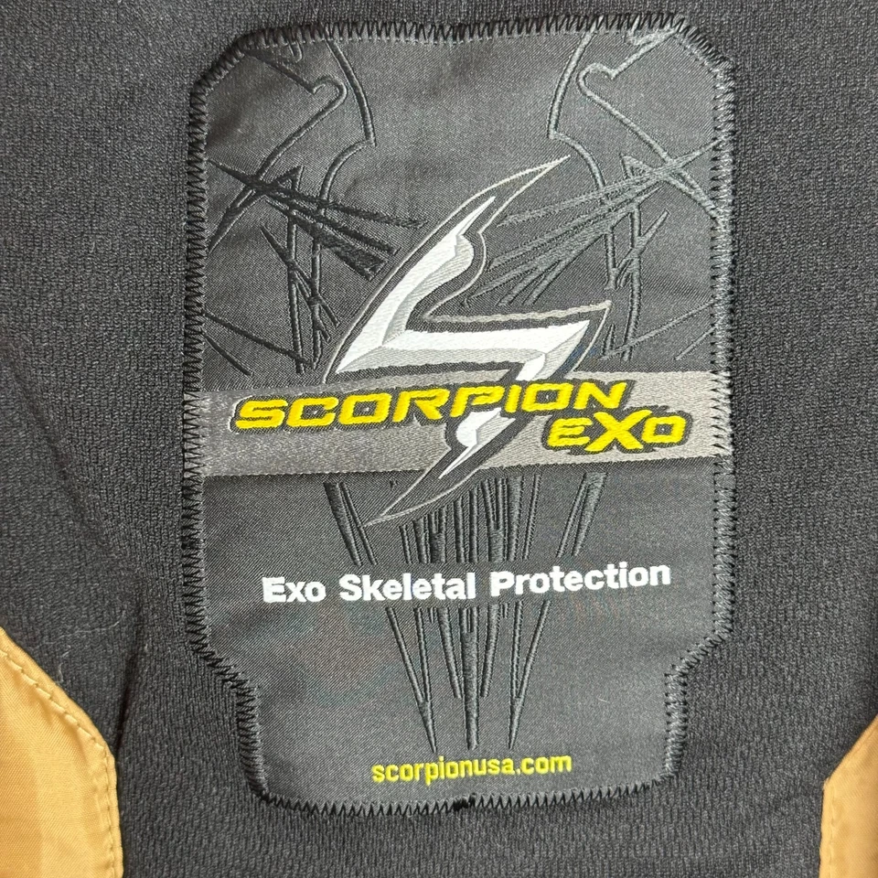 Scorpion Exo KwikWick Liner Vest Mens XL Brown Black Removable Inner Jacket Zip - Image 3 of 4