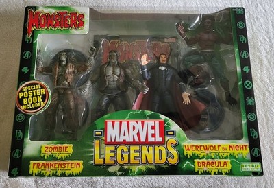 Monsters Marvel Legends figures Zombie, Frankenstein, Werewolf by Night, Dracula