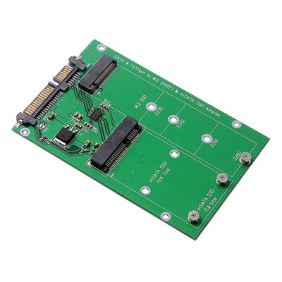 M.2 B KEY & mSATA SSD auf SATA3.0 2,5'' Adapter Konverterkarte