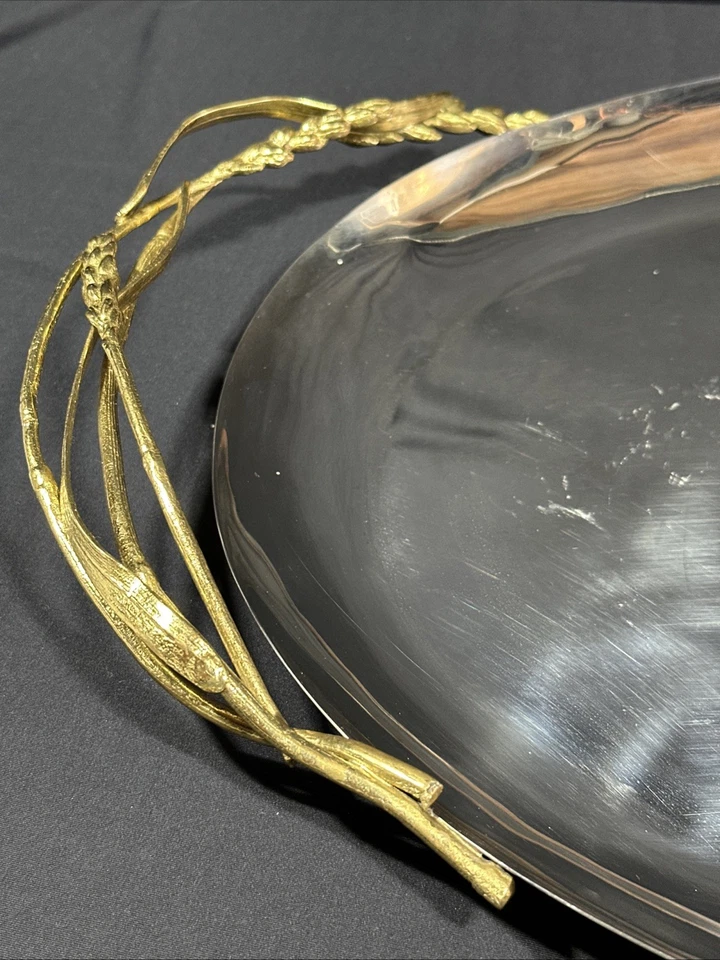 银杏金托盘 Michael Aram 24 英寸 — 第 4/4 张图片
