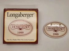 NOS Longaberger 1999 Longaberger Homestead 1999 Tie-On In Box
