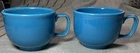 FIESTAWARE Homer Laughlin 18 oz Jumbo Mug Peacock Blue Coffee Soup Cup Bowl Set