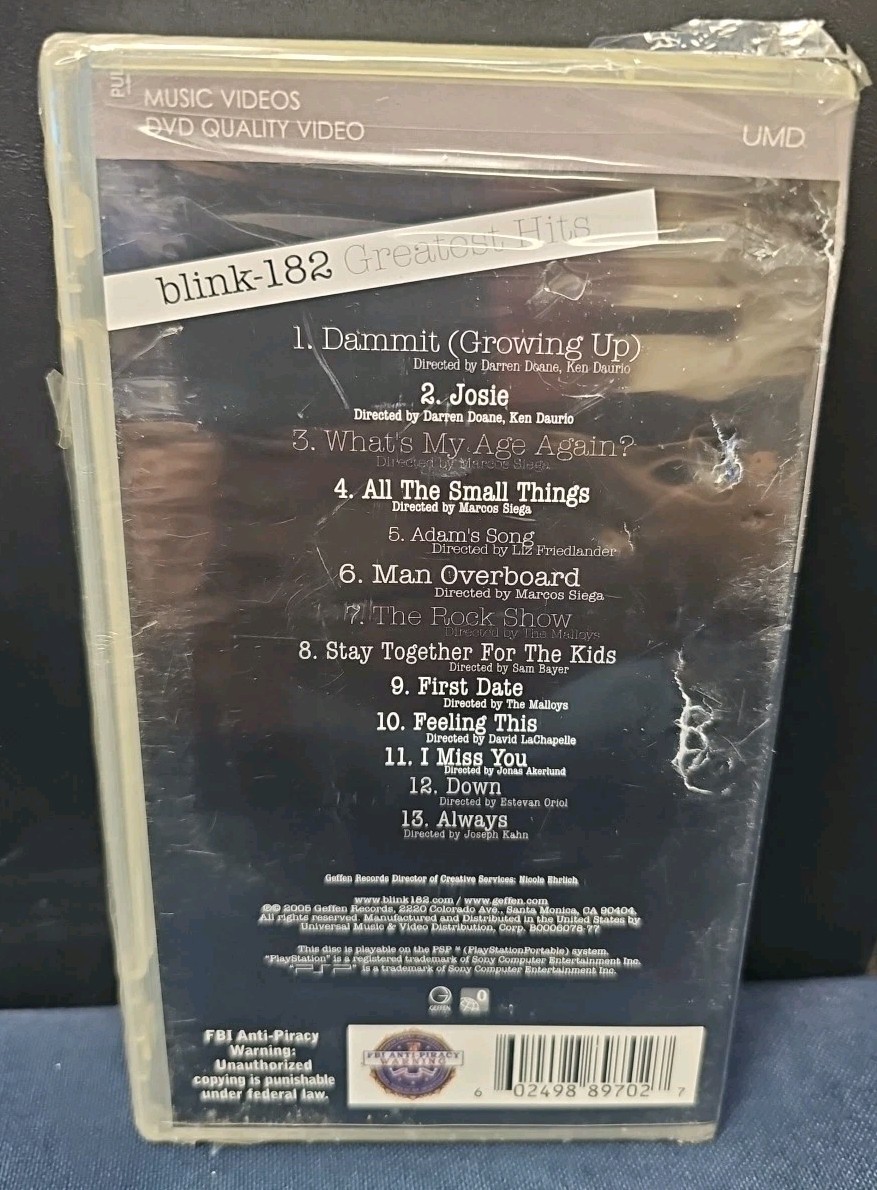Blink 182 - Greatest Hits (UMD, 2006) for sale online | eBay