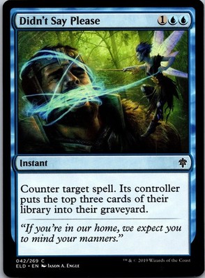 Didn't Say Please 42 Common Throne of Eldraine Magic: The Gathering LP