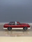 Vintage 1988 Matchbox Diecast 1/76 Metallic Red Silver Lincoln Town Car Loose